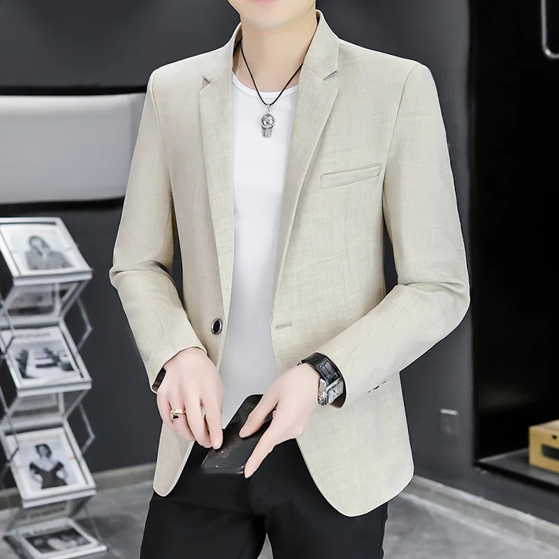 Blazer Mens Fashion Business Gentleman Groom Professional Formfitting Versatile Casual Formal Wear Highend 260618
