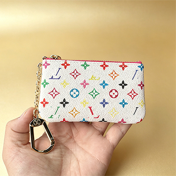 designer wallet keychain wallet wallet key pouch designer woman Vintage women's small purse short style bean-shaped card portable and versatile
