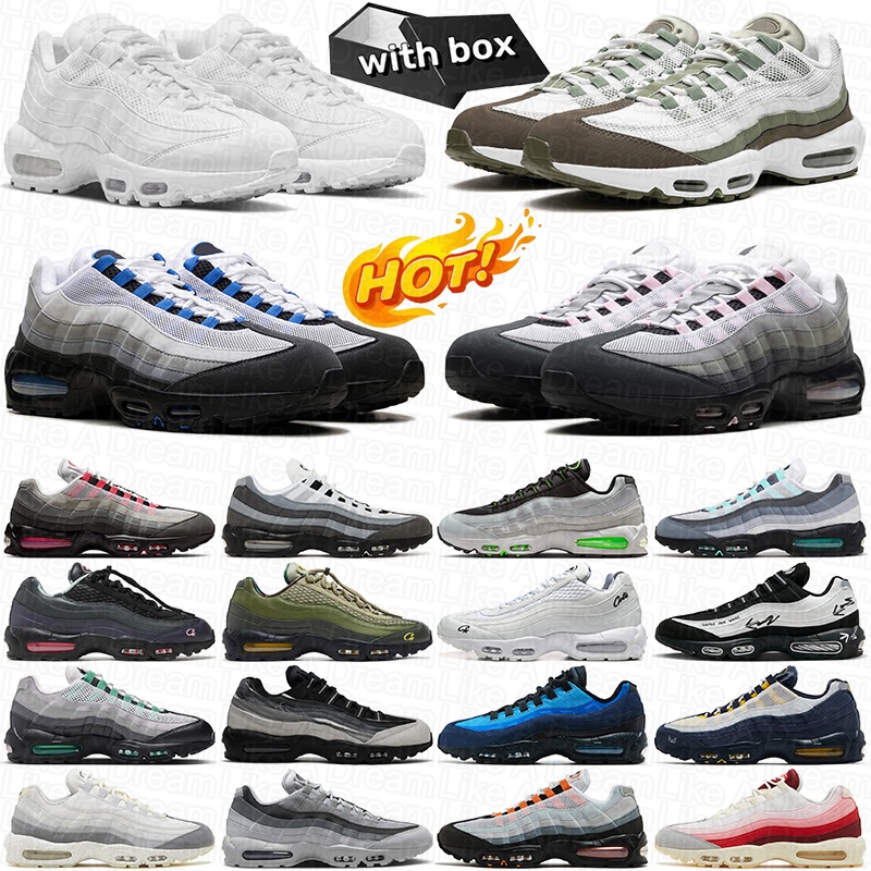 Free Shipping With Box Designer Shoes Running Sneakers 95 95s Mens Trainers Crystal Blue Womens Sports Runner Pink