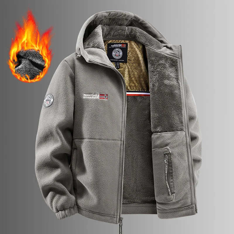 AutumnWinter 2026 Mens HighQuty Winter Coat for MiddleAged and Elderly Youthful Flce Jacket Warmth in Norway 251219 L26