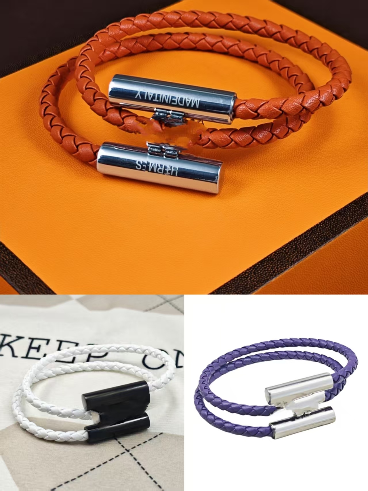 2026h bracelet de corde réglable créateur de bijoux de luxe pour femmes hommes couple unisexe classique mode en acier inoxydable plaque d'or brac
