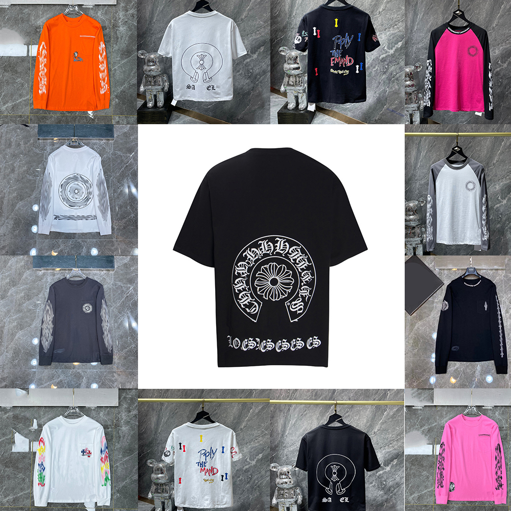 Chrome Chemises pour hommes Sweats à capuche de créateur Pull Cardigan T-shirts à manches courtes et longues Sanskrit Imprimé Vêtements décontrac