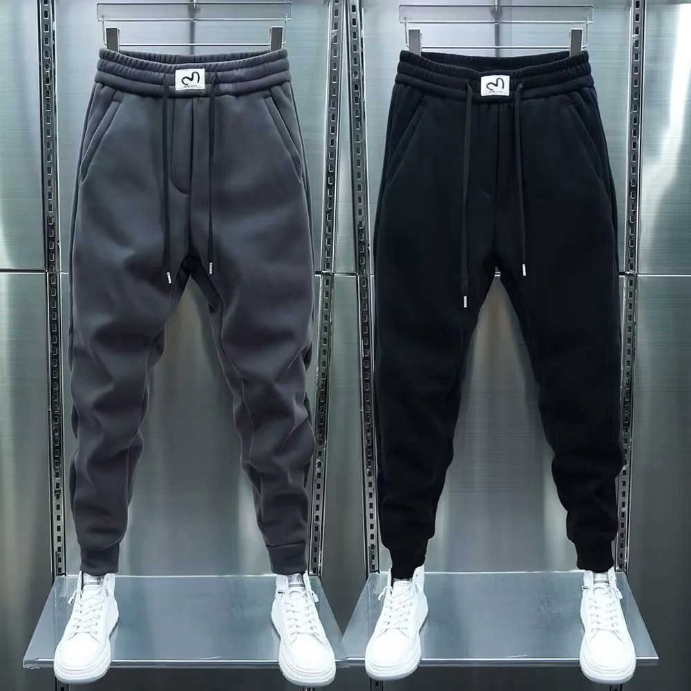 Joggers Mens Autumn Drawstring Casual Pants Korean Sweatpants Workout Running Gym Black Sports Trousers Men Clothing 241213 L26620