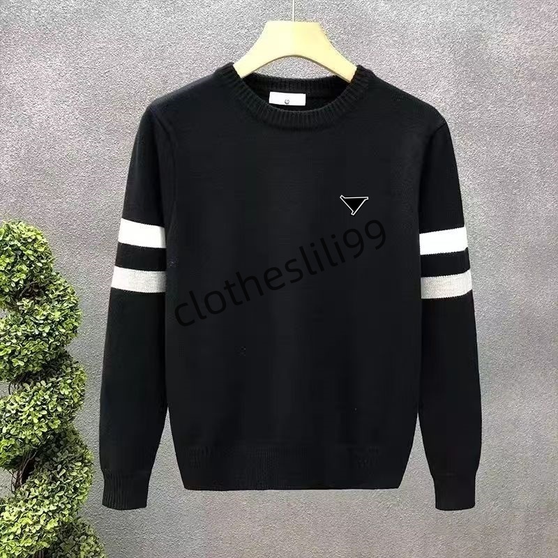 Mens sweater designer sweater mens letter round neck knitted womens long sleeved sweater autumn and winter pullover mens casual sweater