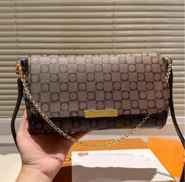 Designe Luxury FAVORITE MM PM messenger bags Fashion women leather Shoulder Chain High Quality TOP 5A M40717 Purse Evening Crossbody Postman bag,