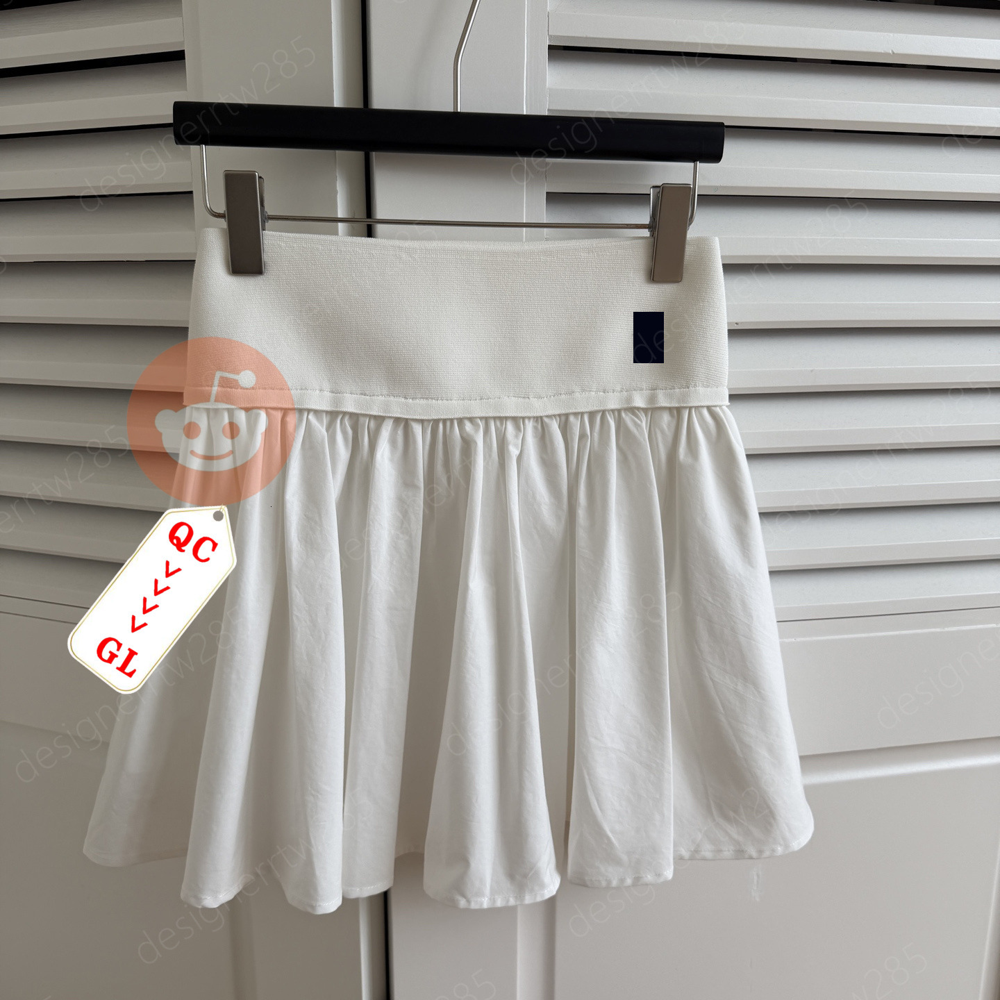 Designer White Tennis Mini Skirt Gathered Pleated Luxury Pony Embroidered Short Skirts Runway Style Vintage High Waist Ladies Vestidos-image-1111474688