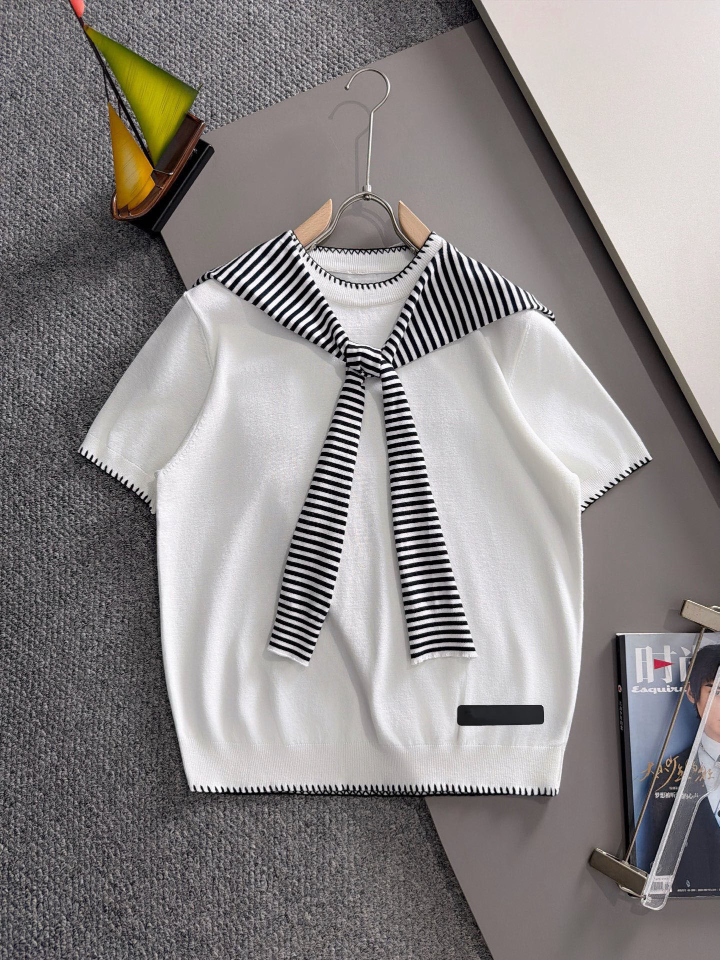 Men's Plus Tees & Polos Round neck embroidered and printed polar style summer wear with street pure cotton 45j