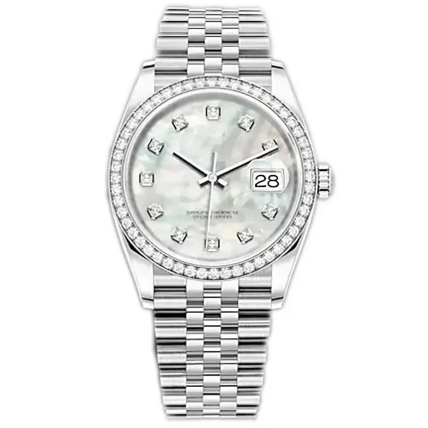 U1 Top AAA Multiple Colour Lady Watch President Diamond Bezel Shell face Womens DayDate Date Just Watches Jubilee 2813 Stainless Watches Automatic M