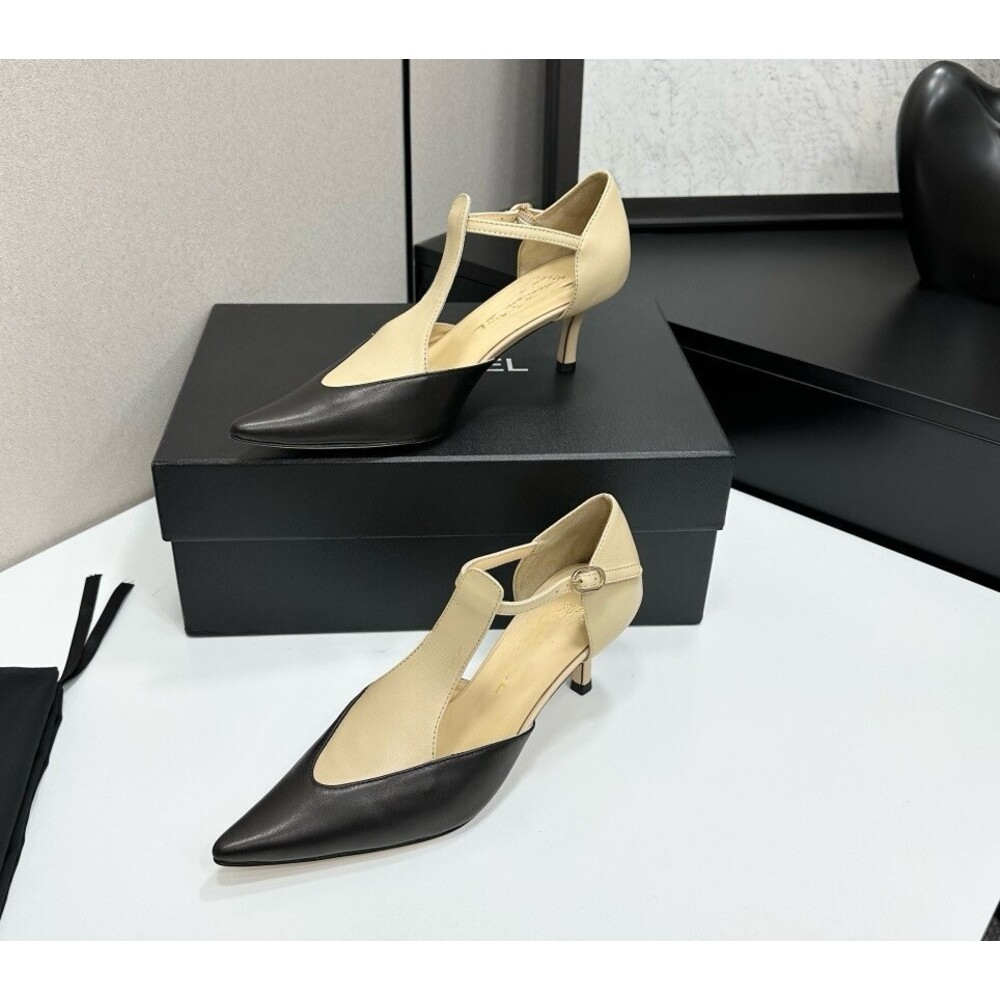 New Designer Hot selling Single Shoe Women s Pointed Single Button Middle Heel Multi functional Temperament Advanced Women s Sandals High Heels