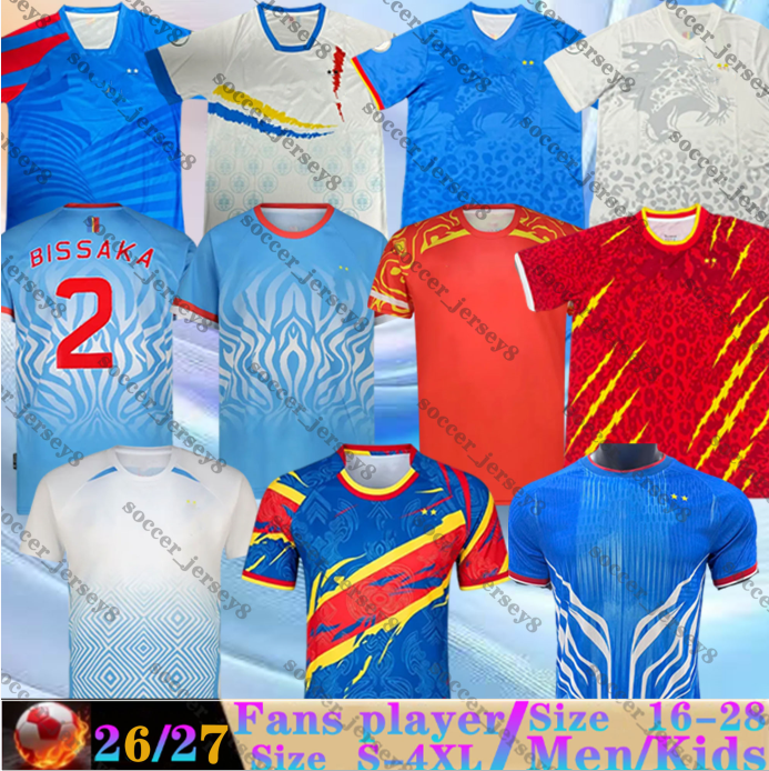 DR Congo Jersey 2026 World Cup Soccer Jerseys national team WISSA BAKAMBU BONGONDA MAYELE fans Player Version Football Shirts 26 27 MBUKU KAPUADI-image-888693846