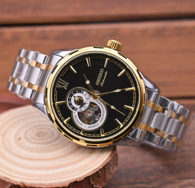 24JEWELS 41HPOWER RESERVE Watches Men's time clock Calendar Self Winding Automatic Mechanical Movement Watch New Gifts