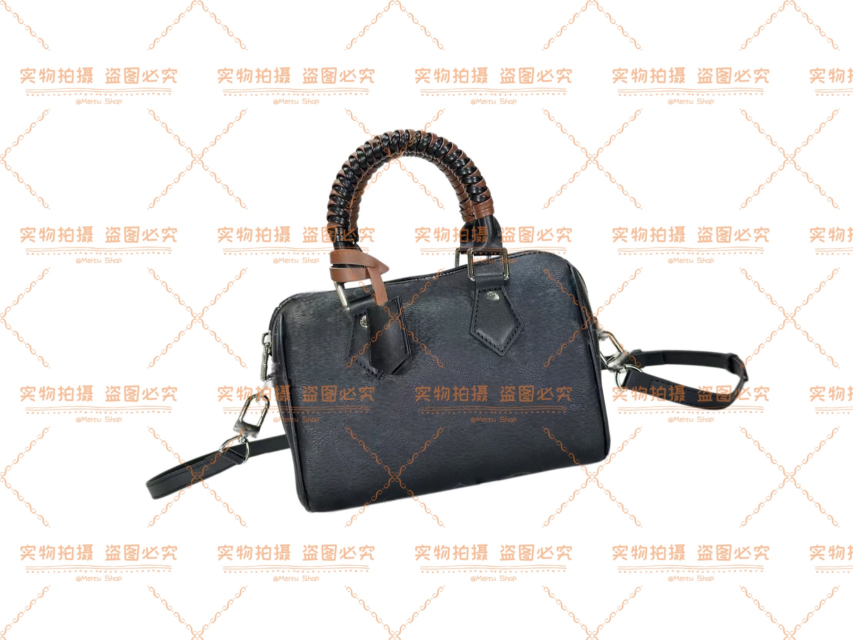 Elegant Patchwork PU Leather Bag with Cozy Insulated Interior Design