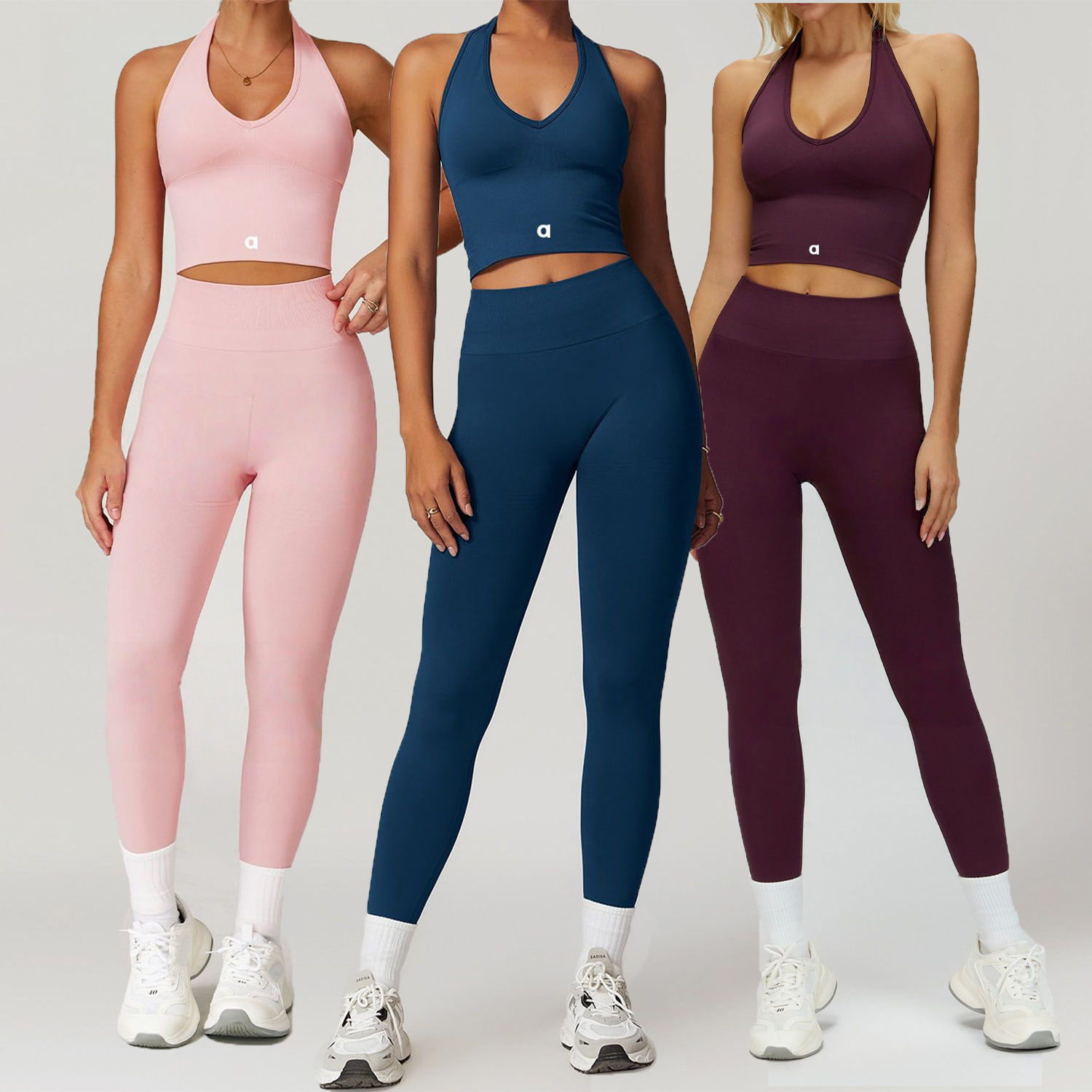 Yoga Set Tops Sports Clothing Bra Leggings High End Low Back Dance Outfits Summer Running Fitness Pilates yoga sets Alose women clothes Gymnasium
