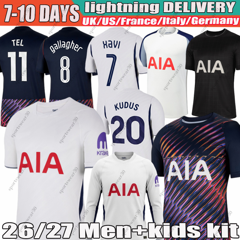 tottenham 26 27 TONALI MADDISON M.FERNANDES TEL KULUSEVSKI RICHARLISON XAVI Soccer jerseys BISSOUMA JOHNSON VAN DE VEN KUDUS 2025 football shirt-image-909251738