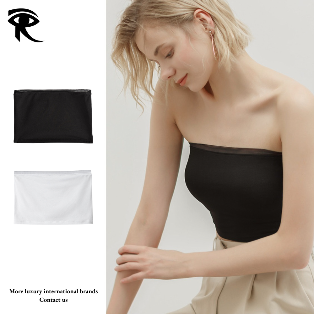 2026 Summer New Bandeau Anti-slip Base Layer Modal Mesh Patchwork Sexy Lingerie For Women It Girl Style Original Bustiers Designer Corsets Factor