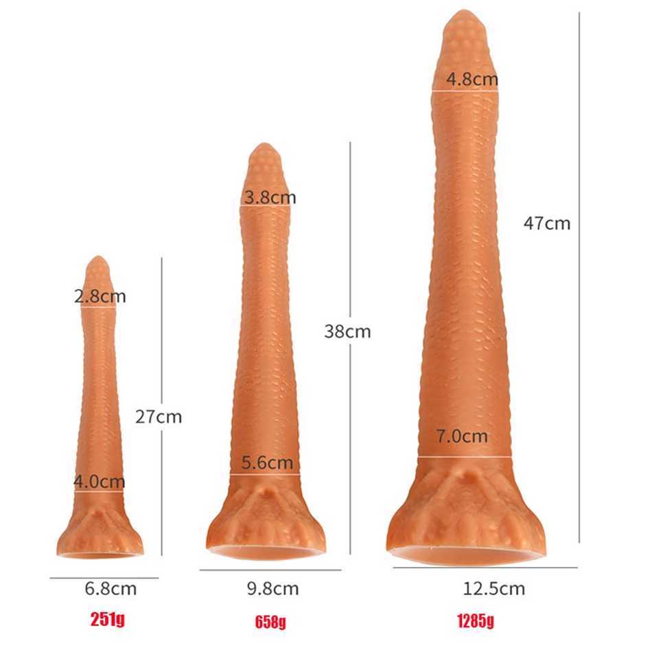 Enorme vibratore lungo vibratore plug anale profondo esplora il massaggio prostatico grande plug anale giocattoli sessuali per donne uomini masturba