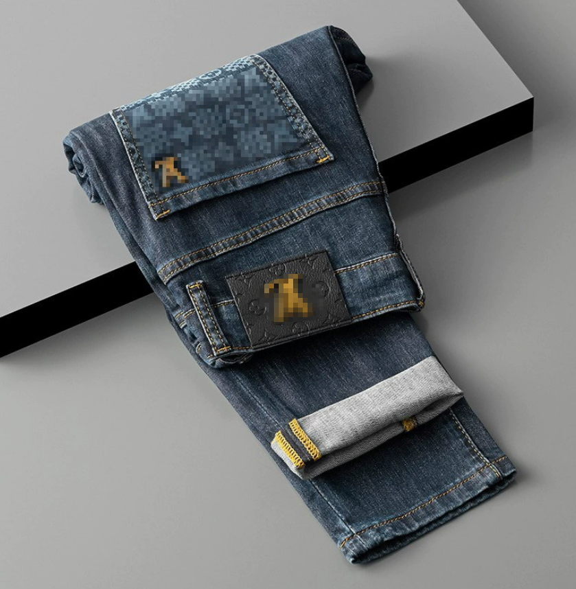 Men's Jeans Designer Clothes Style Functional Zipper Logging Straight Jeans For Men European And High Street Vibe Slightly Flared Men's Cl
