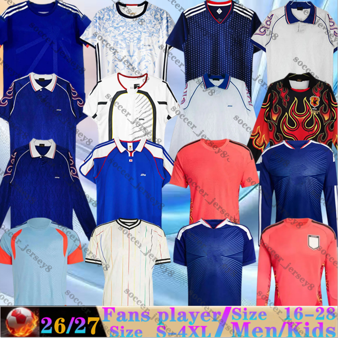 Japon Jersey 2026 Maillots de football rétro 98 14 15 16 17 Dessin animé Mitoma ISAGI ATOM TSUBASA MINAMINO ASANO DOAN KUBO ITO Hommes enfants ki
