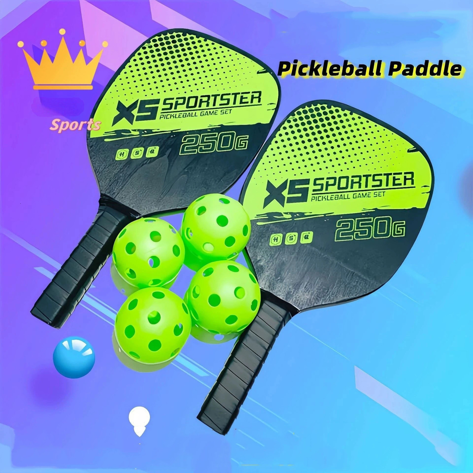2026 New Pickleball Paddle Outdoor Training Sports Childrens And Adult outdoor Board Pick Tennis Racket Set Ultra Light Accessories 260622 Free Ship