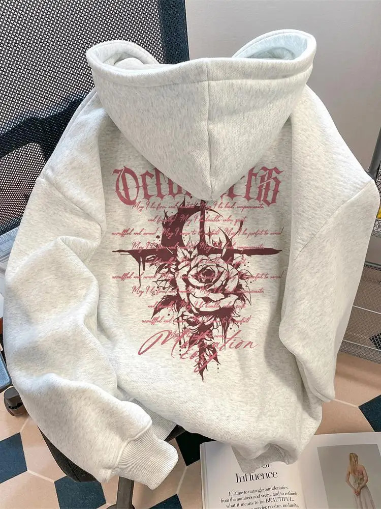 Trendy seller American Style Autumn Winter Hooded Sweatshirt Fleece Warmth Comfortable Versatile Soft Both Adults Men 260618 a0