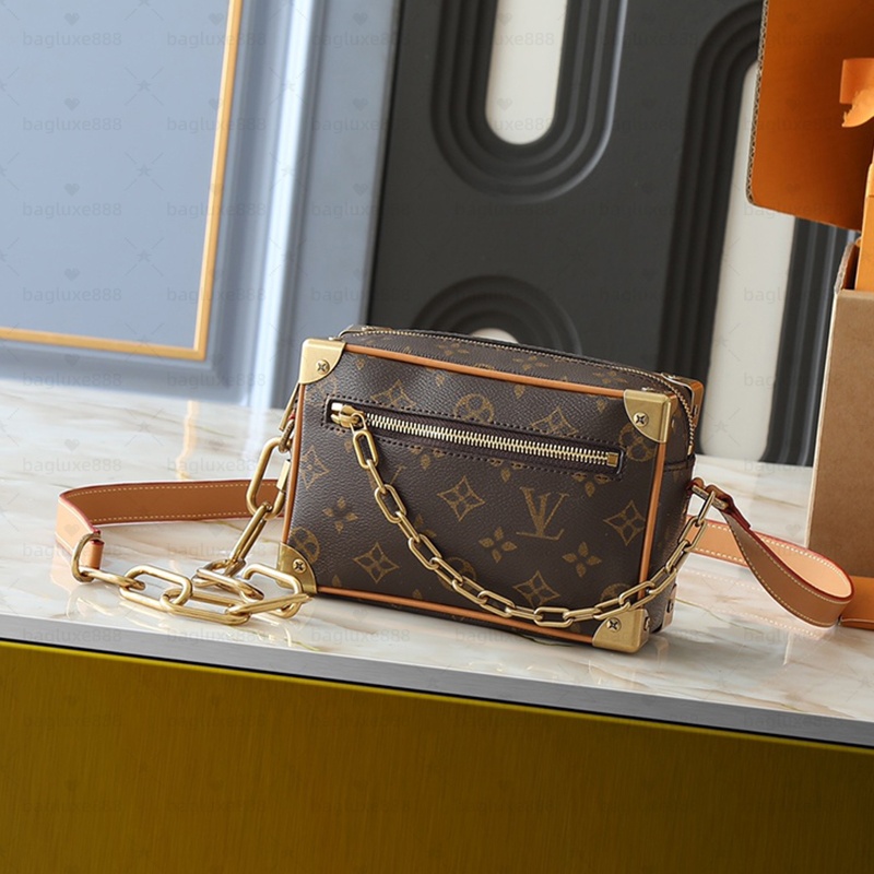 NEW Designer Luxury SOFT TRUNK Box Men and Women Fashion Casual Vintage Crossbody Shoulder Bags High Quality TOP 10A M68906 Messenger Bagss Purse Po
