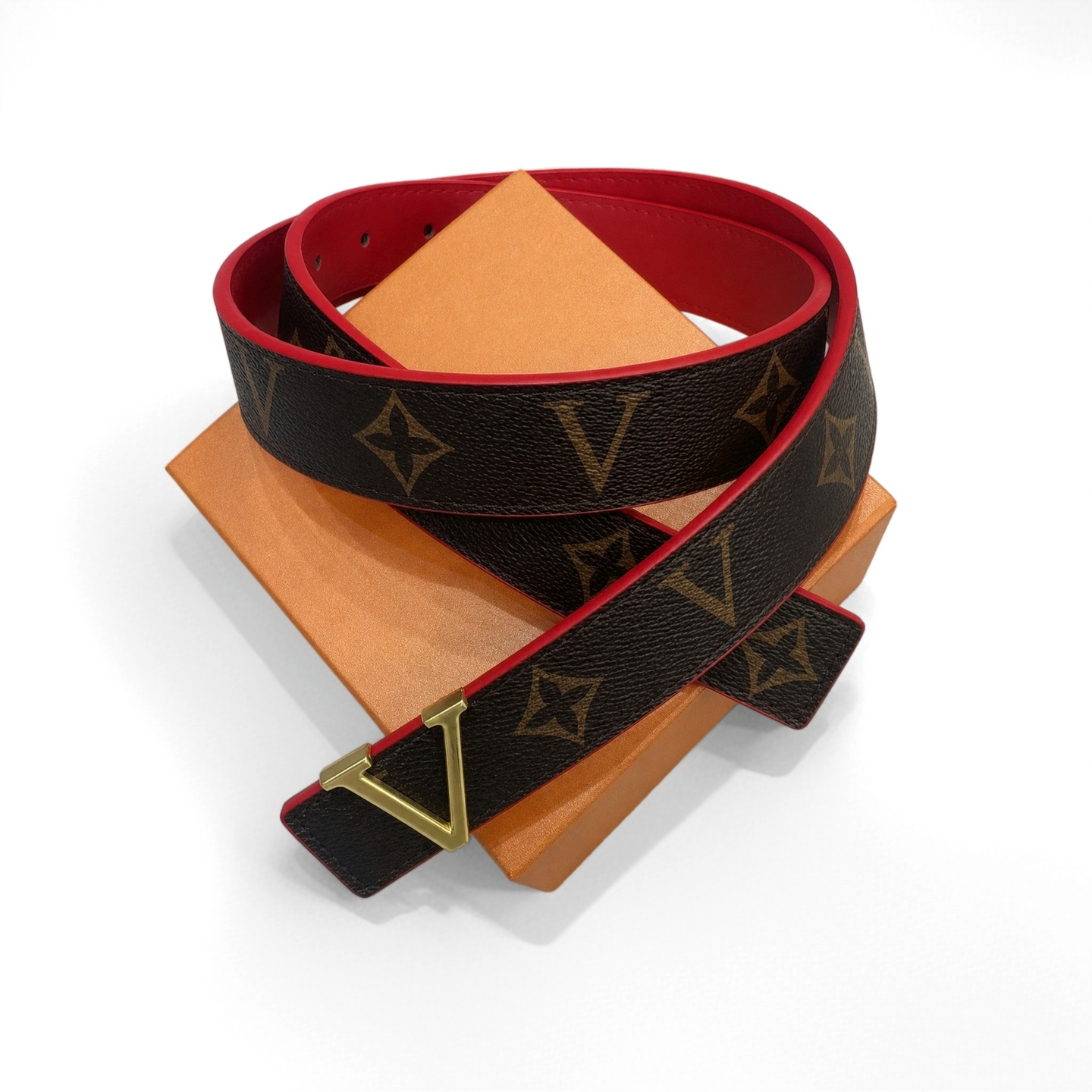 Dames lumière luxe designer ceinture lvi dames mince mini ceinture monogramme imprimé boucle d'or robe ceinture de taille tenue d'affaires quotid