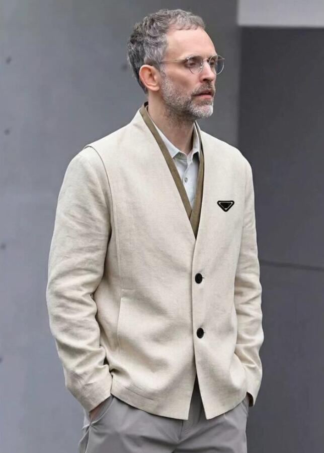 Desinger new Men's layered-look Blazer Business OL Coats Loose Fit Long Sleeve Suits Windbreakers Men Retro Jackets Classic outwear clothing