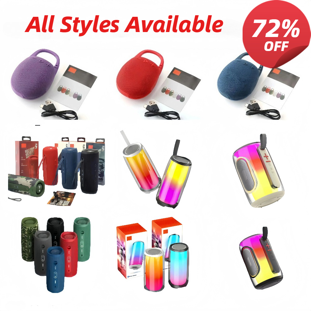 Speaker Flip 6 /7 Portable Waterproof Bluetooth Speaker Clip 5 Pluse 5 Series LED Light Flip7 Flip6 Speakers Free Shipping With box-image-1099552509
