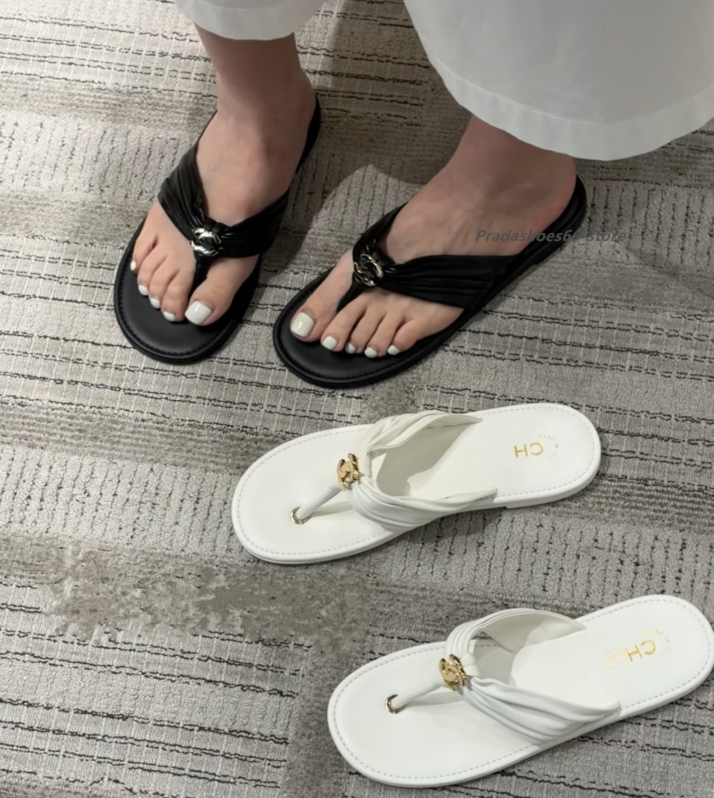 2026 New Luxury Designer Summer Flip flops Classic Fashion Women Slippers Leather Beach Flats Slide Cd Sandals Flaps Tories Miller Shoes thong c str