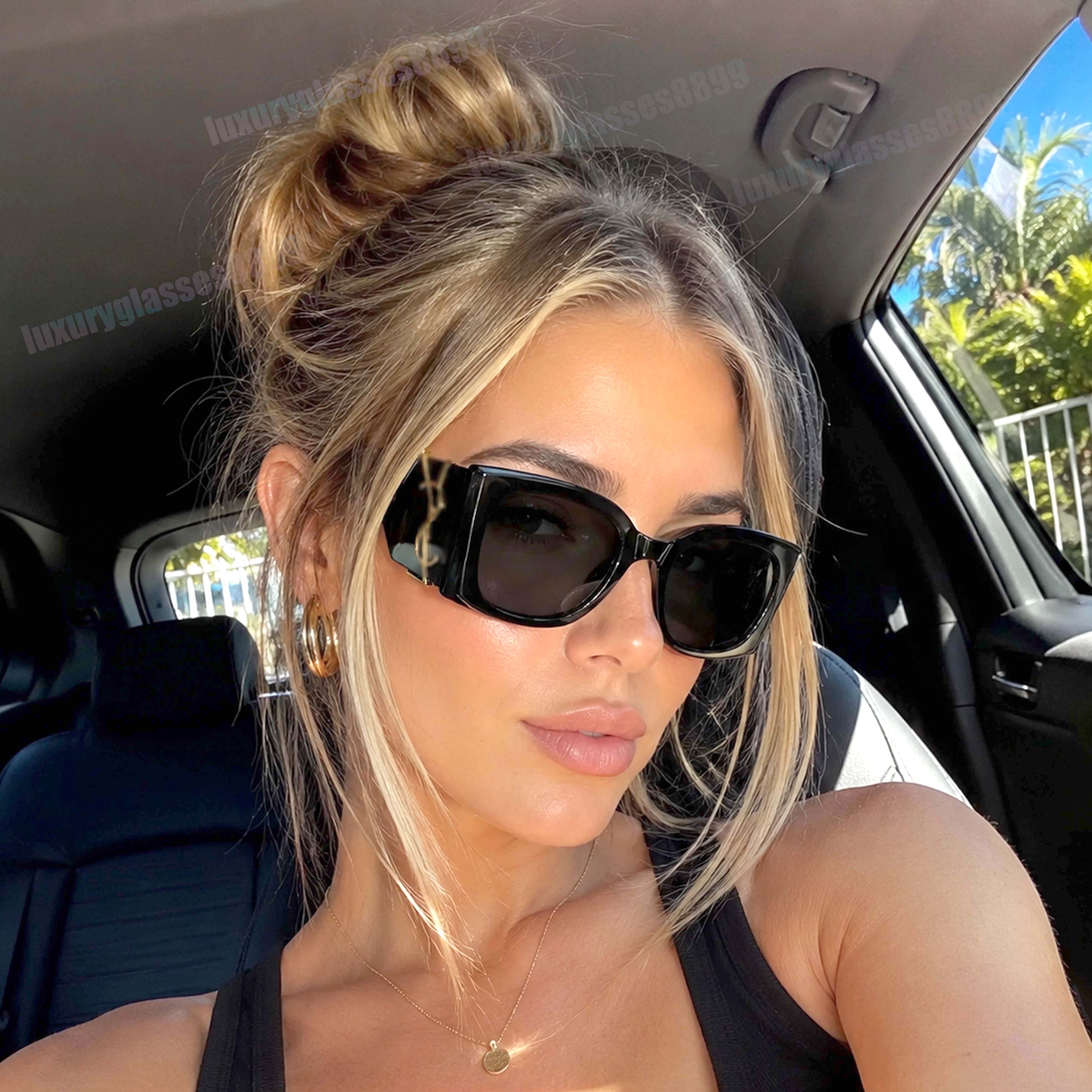Women Oversized Sunglasses Fashion glasses Square Frame Luxury Designer sly woman sunglasses Style Shades Driving Travel UV400 Glasses.