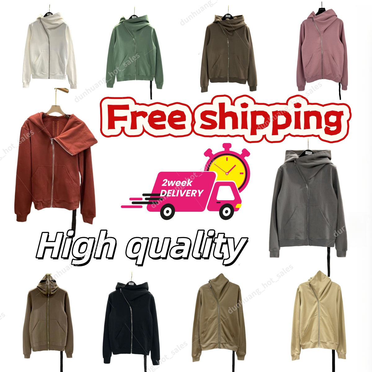 2026 New Subhuman designer hoodie Y2K rick owen hoodie Dark Glamour Mens rick hoodies Fashion Dark Aesthetics High Street hoodie streetwear hooded88