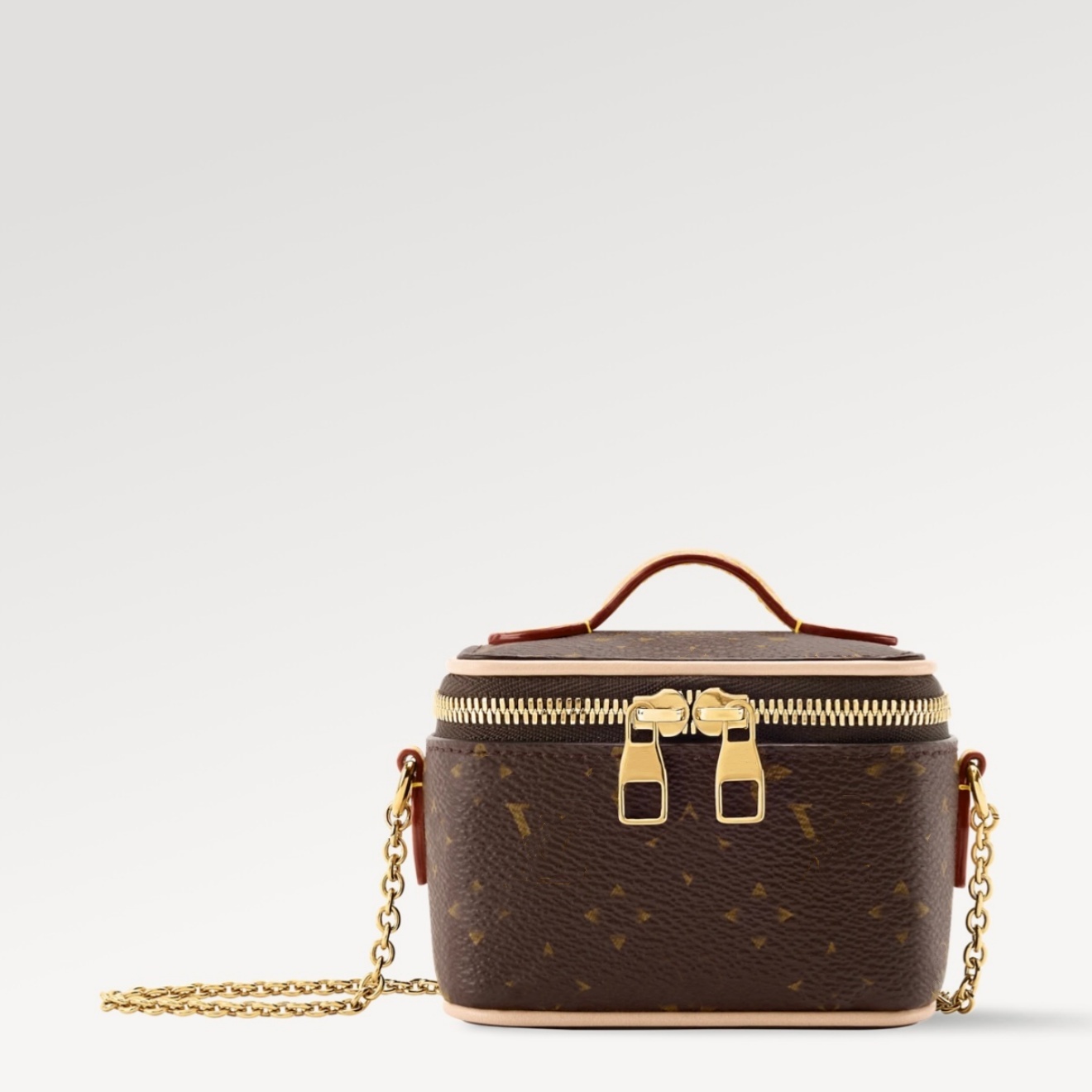 Porte-clés Chaîne de sac Charme Joli Nano Monogramme Micro Vanity Case Mini Sac à Cosmétique Bandoulière Chaîne Sangle Lanière Sac à main de luxe
