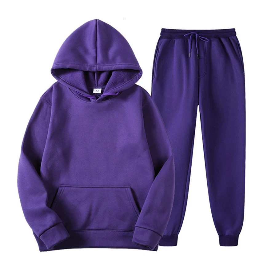 2024 Winter Tracksuits Mens sets Long Sleeve Pullover Jogging Trousers 2pcs Sets Fitness Running Suits sportswer Male 260613banjia