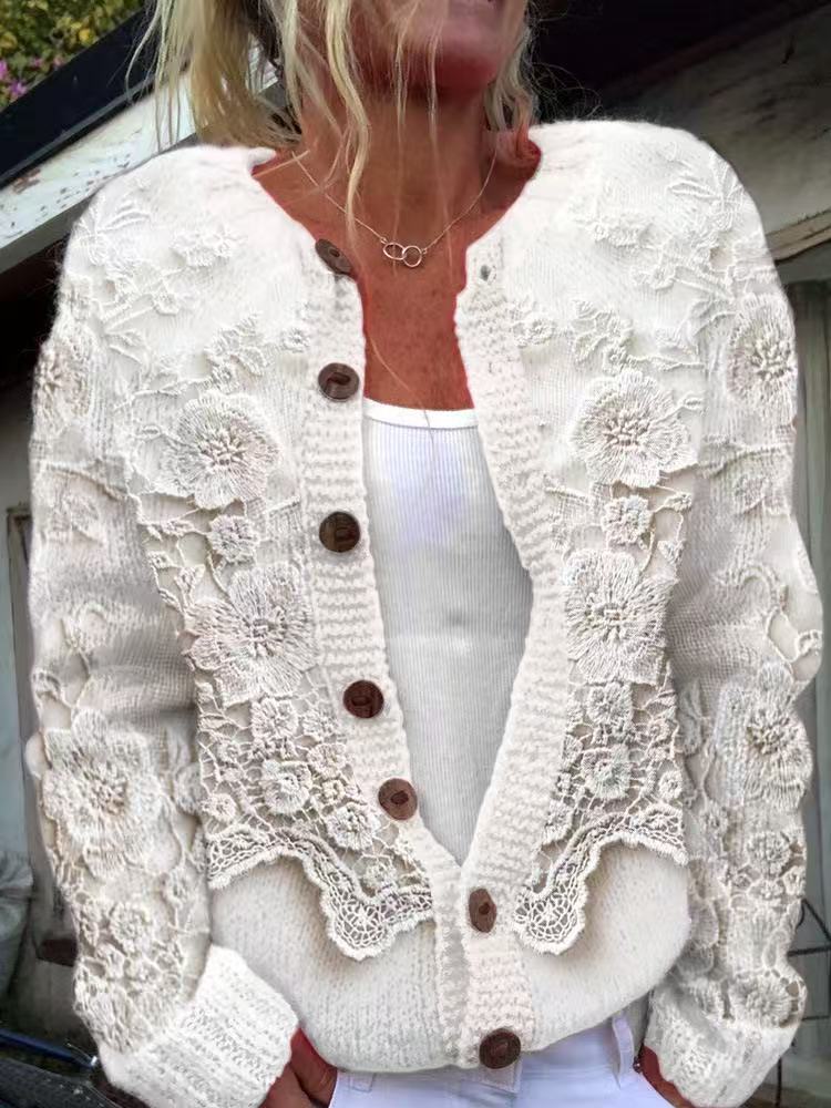 Fashion Contrasting Women Knitted Cardigan Loose Single Breasted V-neck Tassels Sweater Autumn Female Warm Chic Knitwear