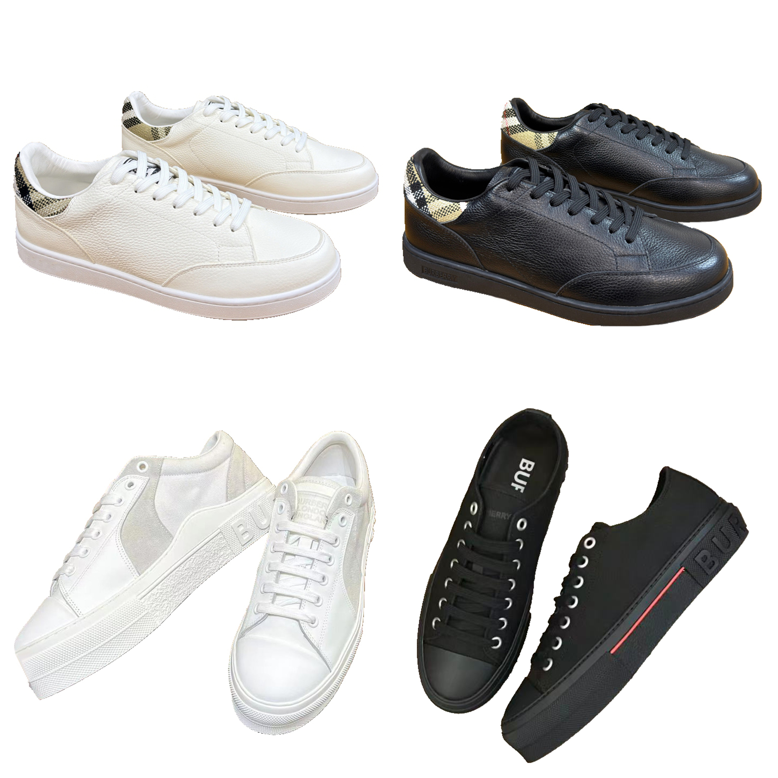 Designer Casual Shoes Men Sneakers Classic Stripes Sneaker Vintage Check Grid Shoe Cotton Suede Trainers Print Lowtop Canv burberrys2 Burberrys S-image-935367379
