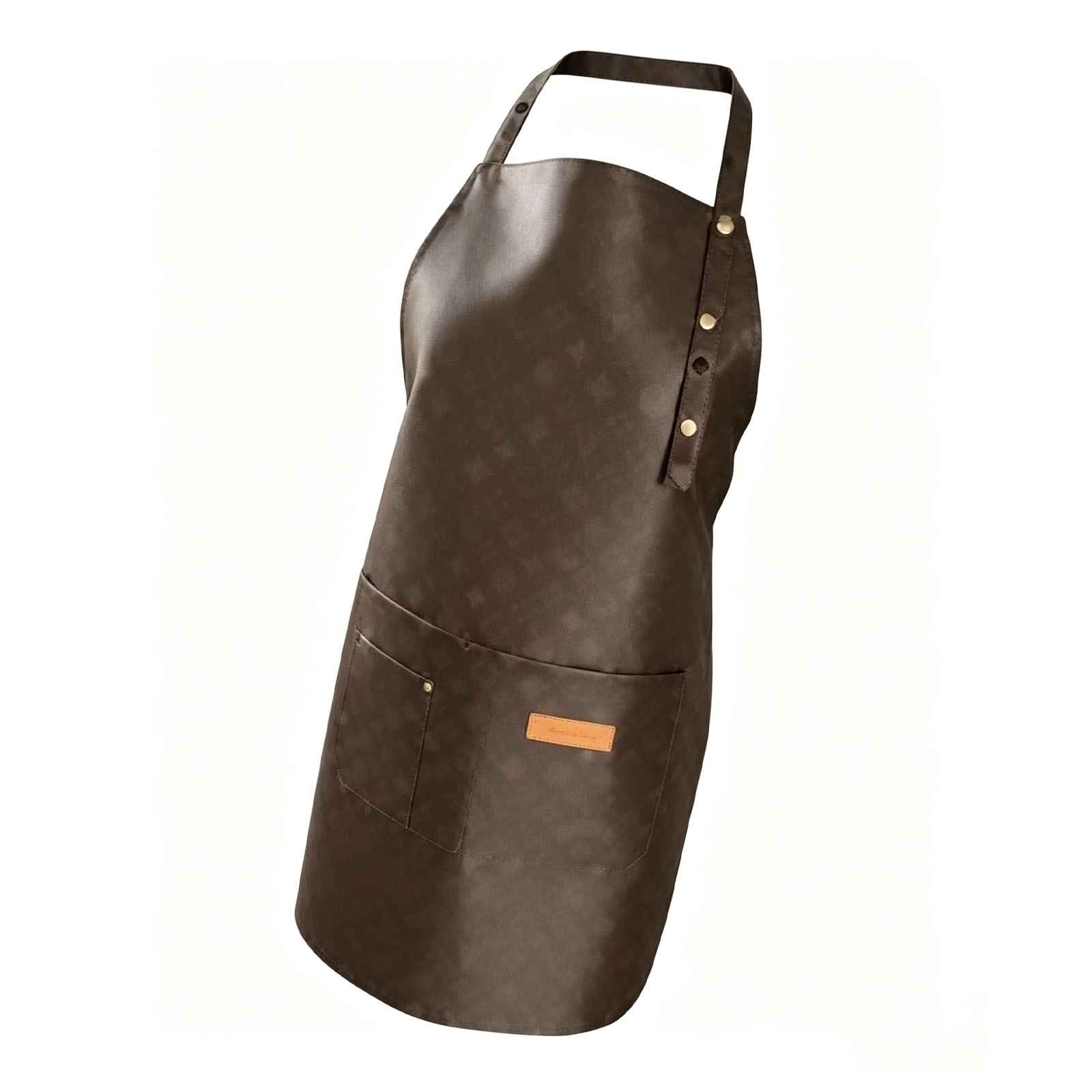 2026 Clearance Sale Top Quality Luxury Leather Waterproof Hanging Neck Designer Brown Old Flower Letter Pattern Kitchen Dining Fashion Retro Back La