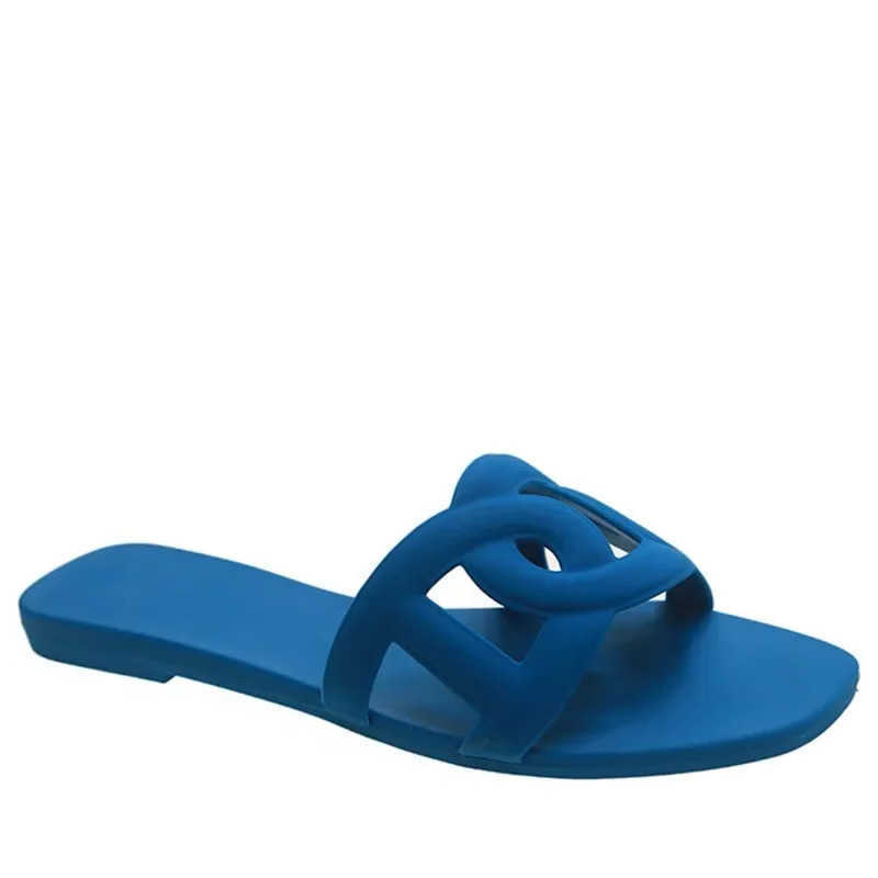 Jelly Summer Fashion Candy Color Simple Solid Slides for Women Cool Sexy Slippers Comfortable Flip Flop Runway Anti-slip Slides T260623