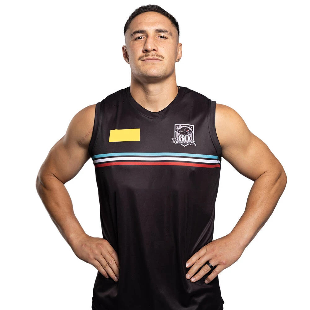Penrith Panthers 60th Anniversary Singlet Vest 1967-2026 Men NRL Rugby League Inspired Breathable Quick Dry Training Tank Top 260622
