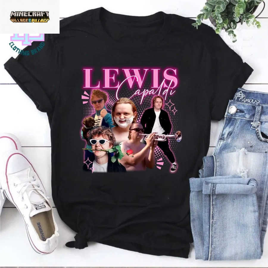Lewis Capaldi Y2K Bootleg T-shirt For Men Women 100 Cotton T Shirts Short Sleeve Tops 0413-5 L260623W3BB