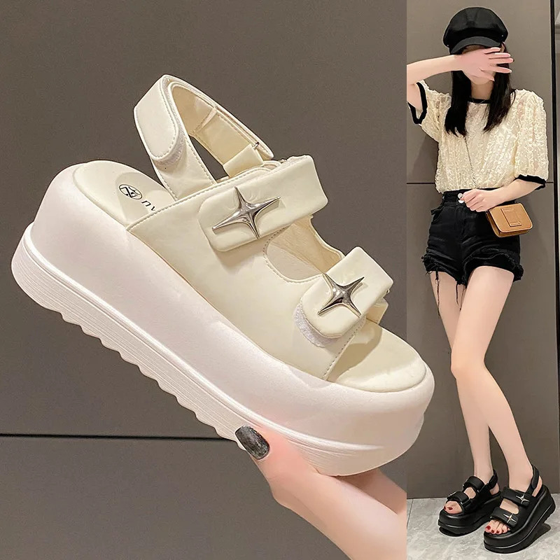 Slippers for Women 2023 Summer Fashion ner Platform Female Solid Color Casual Flip Flops 260616