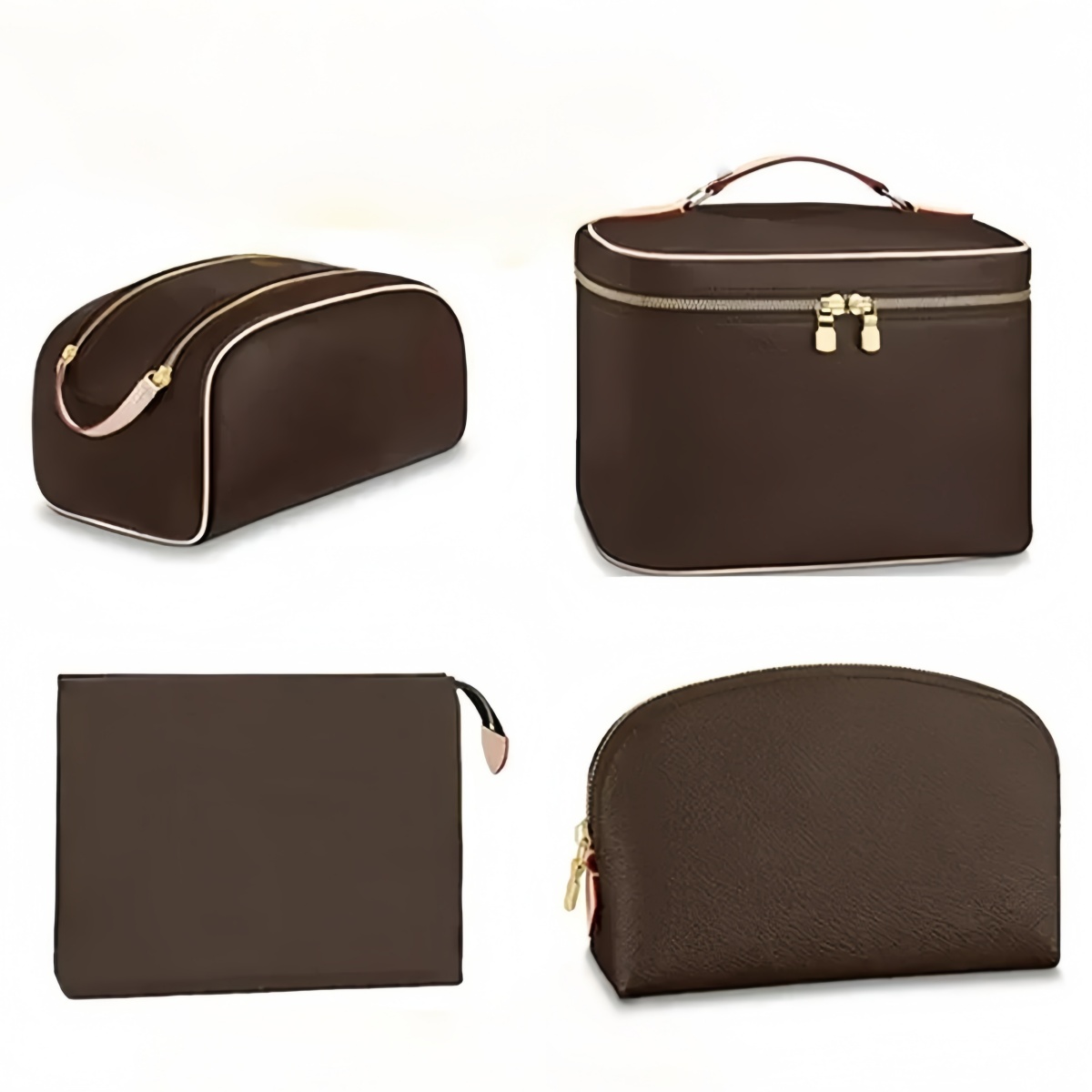 Womens Toilet Bags Designer Cosmetic Case Large Capacity Waterproof Double Zipper Toiletry Bag womens beauty wash bag luxury makeup handbag AAA