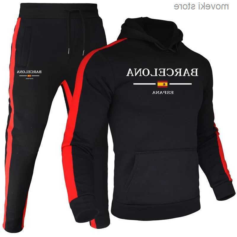 New 2025 Arrival Mens Tracksuit Hoodies and Jogger Trousers Autumn Winter Casual Suit Gym Outfits S260623