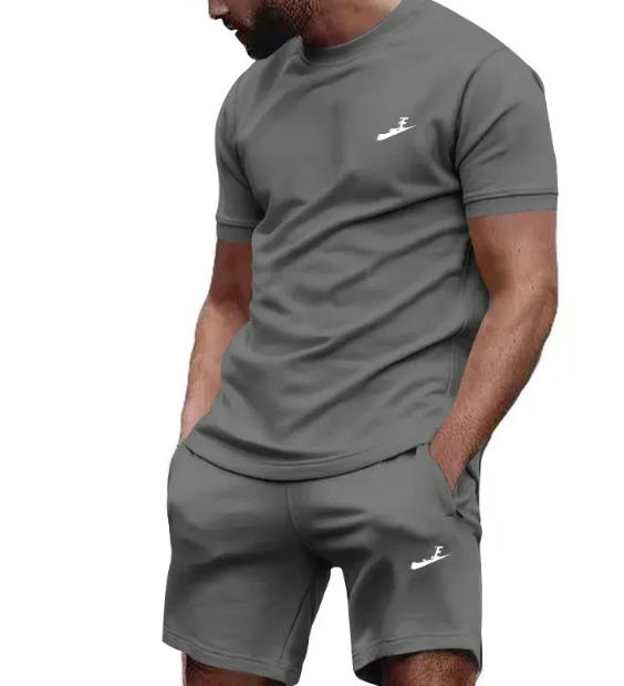 New Men Tracksuits 2026 Summer Products Multicolor Breathable Sports Top Jogging Shorts Two piece Casual Sportswear Set Asian Size