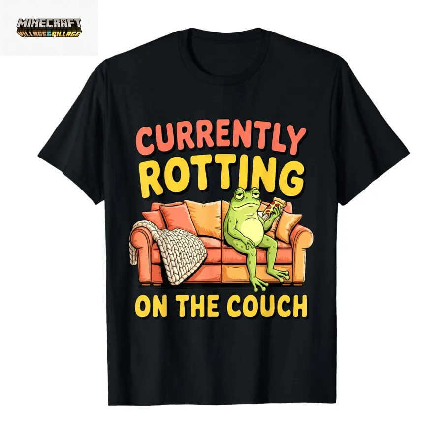Currently Rotting on The Couch Funny Lazy Meme Graphic T-shirt For Men Women 100 Cotton T Shirts Short Sleeve Tops 0206-1 L260623KESF