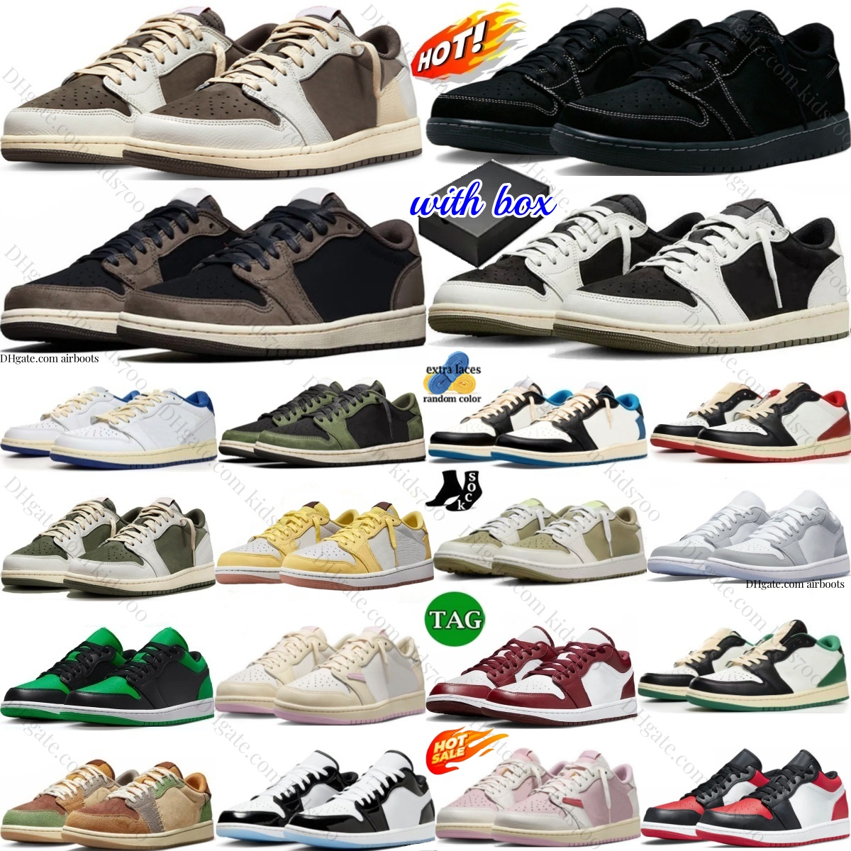 Basketball Low Shoes Reverse Mocha Canary Neutral Olive Black Phantom Fragment Wolf Grey Green UNC Triple White Red Brown Women Men Sneakers Sail-image-944004099