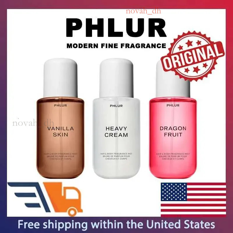 Luxury Perfume Designer cologne PHLUR Vanilla Skin Heavy Cream Dragon Fruit Eau De Parfum Spray SET Original Perfumes Lasting Wood Sandalwood Pherom