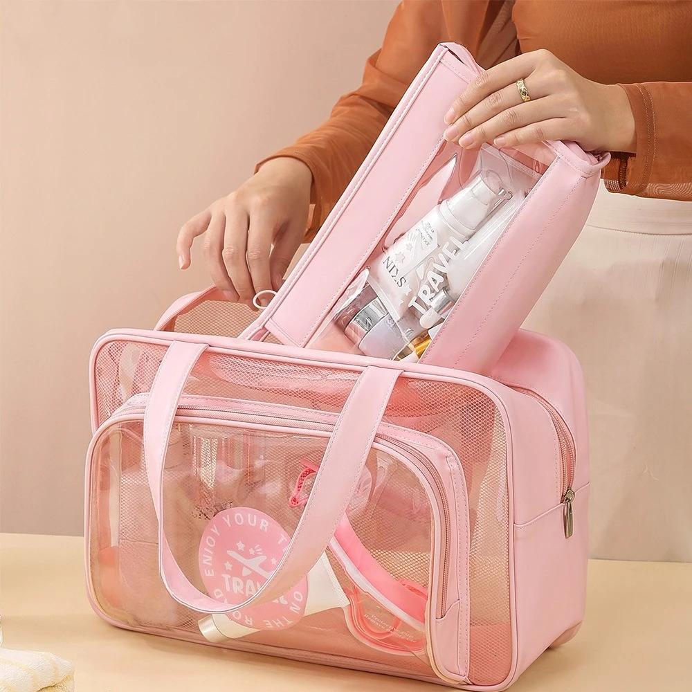 Women Travel Storage Bag Cosmetic Bag Makeup Bag Travel Organizer Bags PVC Waterproof Washbag Transparent Cosmetic Cases 260623BJ