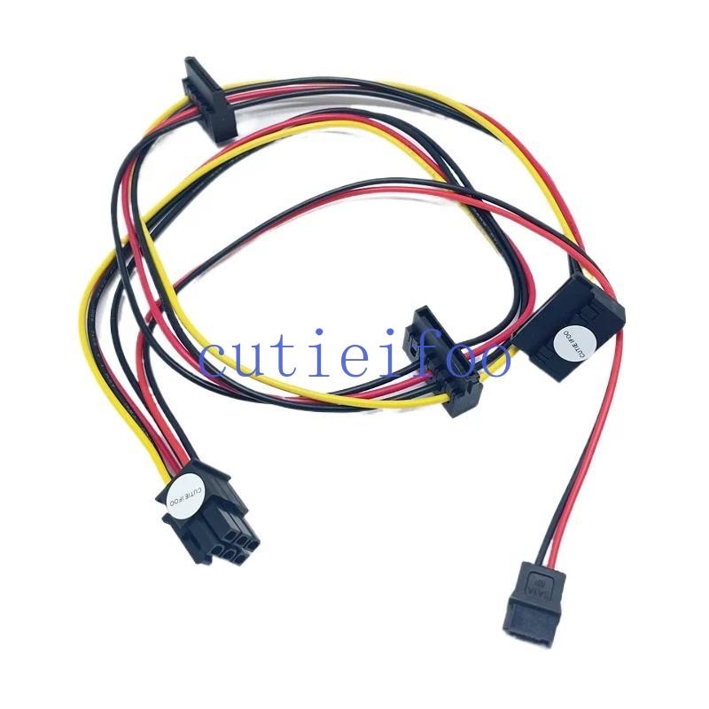 6Pin To 3port 15P SATA with 6p SATA HDD SSD DVD Hard Drive Adapter Power Cable for HP 600 800 400 G1 G2 SFF-image-1111807868