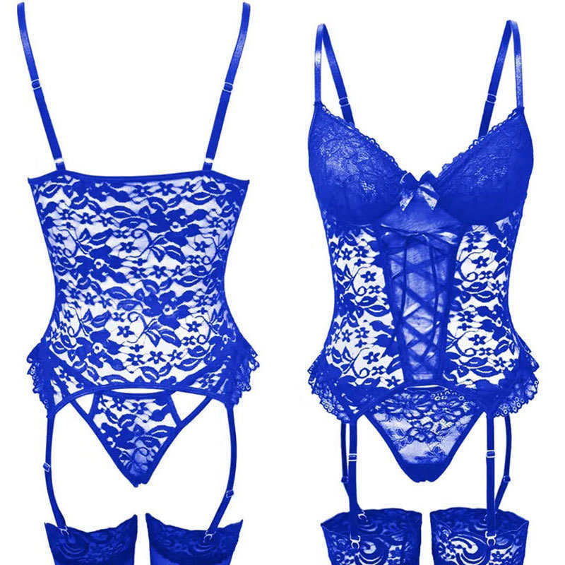 Transparent Floral Lace Bra Panty Set Women See Through Lingerie Set Ladies Fancy Sensual Underwear Erotic D260623