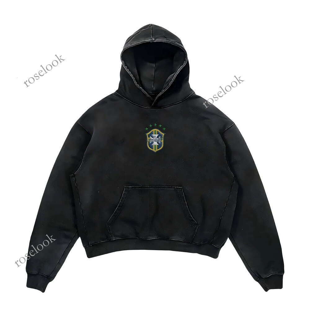 Football Hoodie Embroidered Brazilian Theme series printed hoodie Sweatshirt American Designer Hoodie Jacket Tracksuit Men Polo Coat Trendy Brand 46